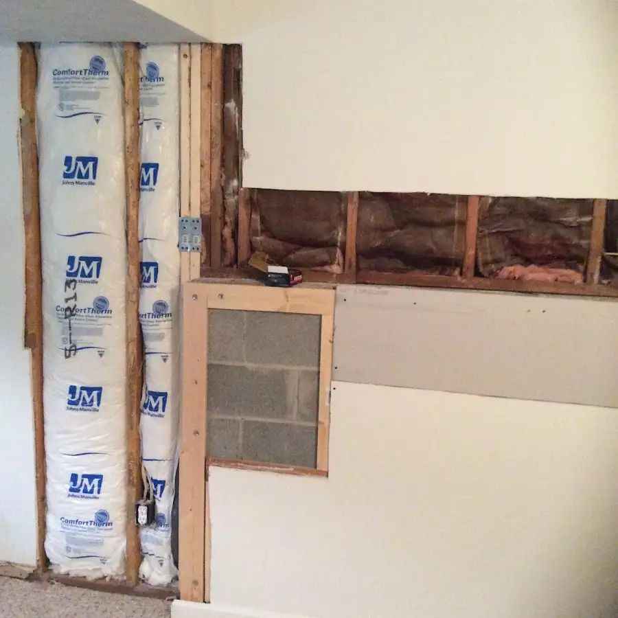 Wall insulation replacement during Contents Cleaning & Restoration in Broadview Heights
